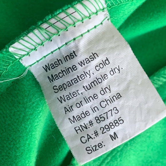 O’Neill‎ retro green zipped jacket, polyester, brown stripe, Med but runs small - Picture 6 of 12